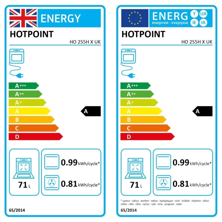Hotpoint Class 2 HO255HXUK Electric Fan Assisted Single Oven - Stainless
