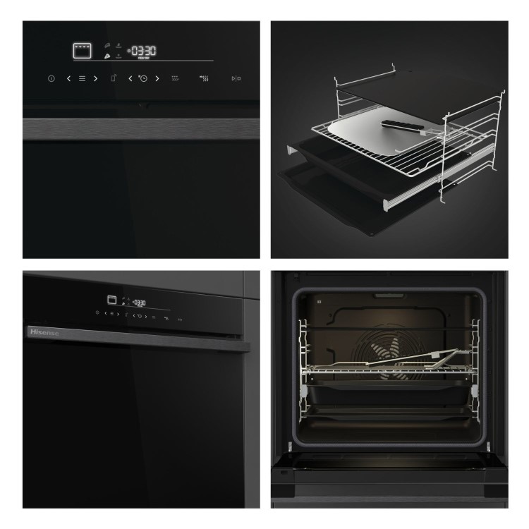Refurbished Hisense Built-In Electric Single Oven - Black