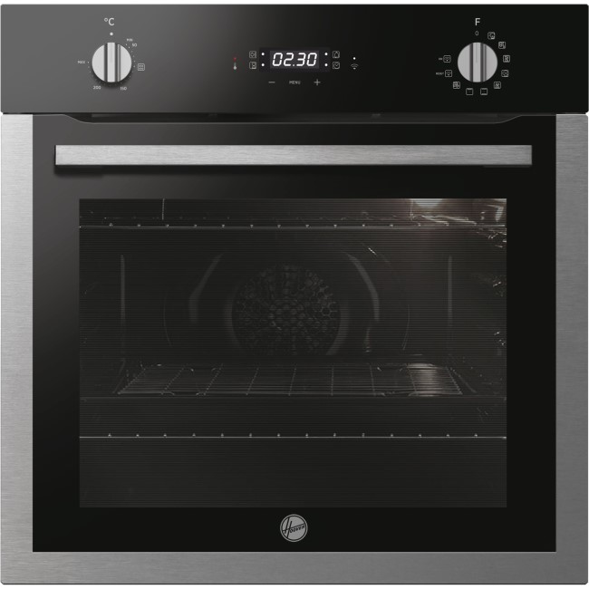 Hoover 8 Function Electric Single Oven with Hydrolytic Cleaning & Wi-Fi - Black