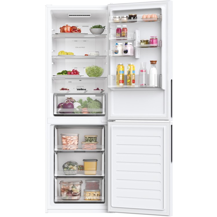 Refurbished Hoover HOCE3T618FWK Freestanding 342 Litre 60/40 Frost Free Fridge Freezer White