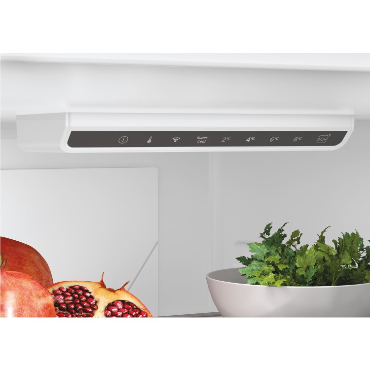 Refurbished Hoover HOCE4T618ESK Freestanding 341 Litre 70/30 Fridge Freezer Silver