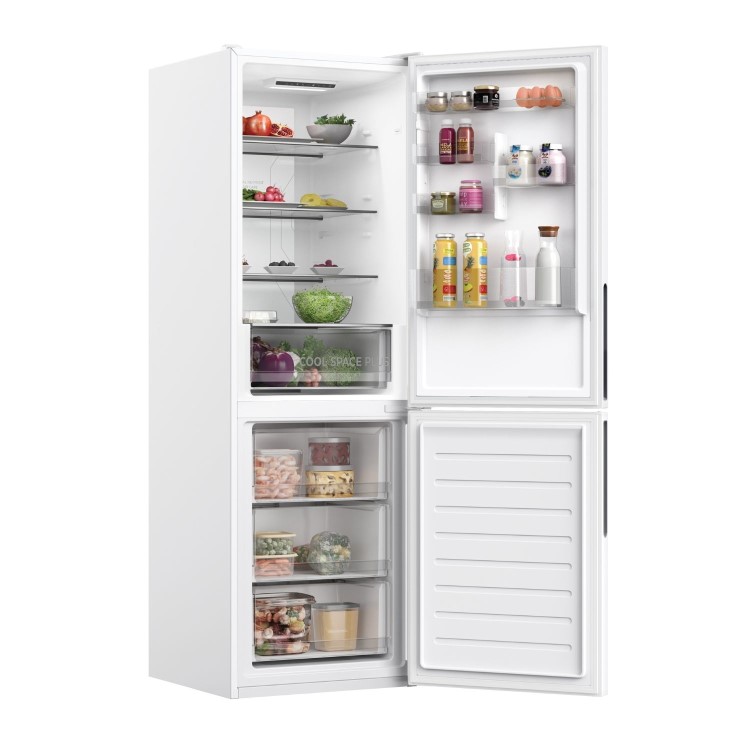 Hoover H-Fridge 500 341L 60/40 Freestanding Fridge Freezer - White