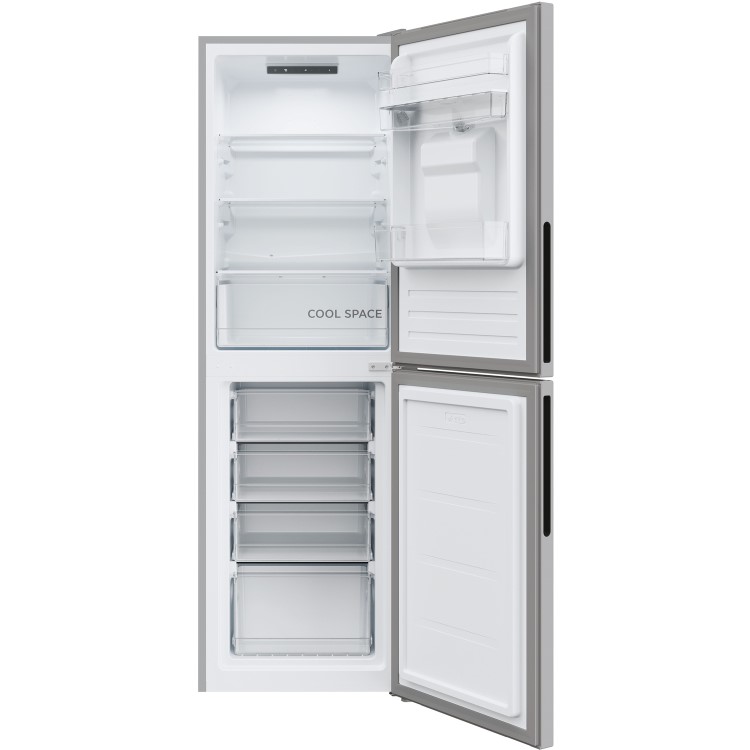 Hoover 246 Litre 50/50 Freestanding Fridge Freezer With Water Dispenser - Silver