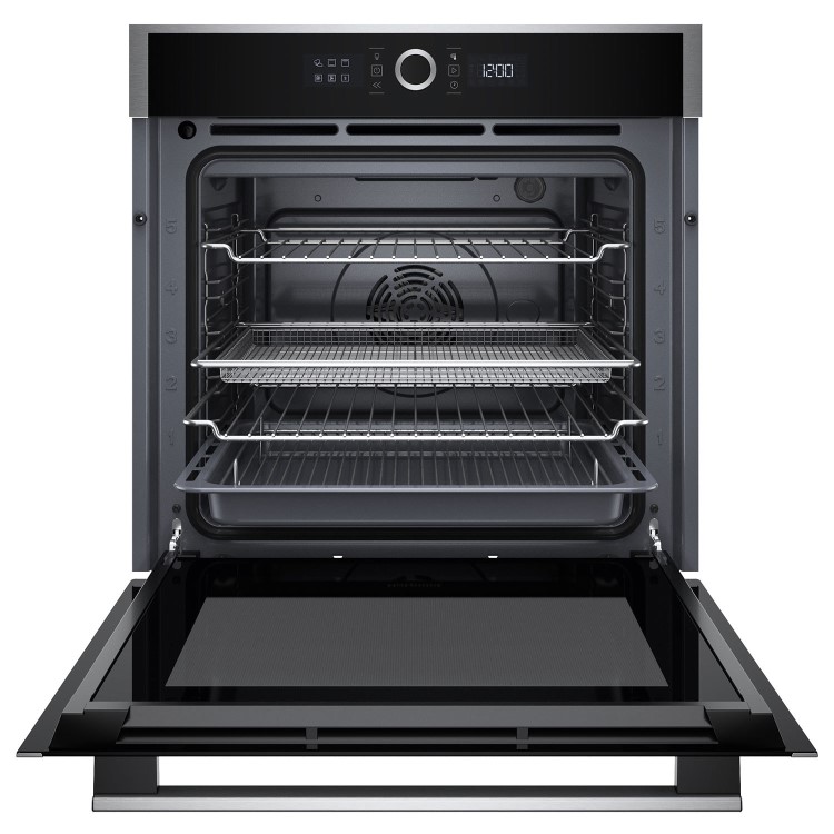 Refurbished Hotpoint Class 4 ActiveMultiflow HOI4S8HM0XUK Electric Single Fan Oven with Air Fry - Stainless Steel