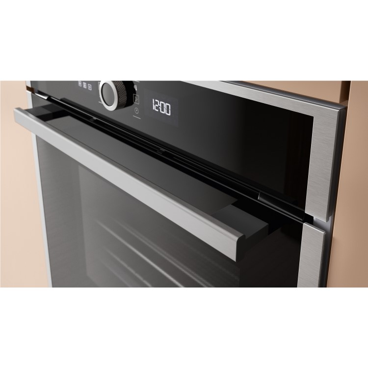 Refurbished Hotpoint Class 4 ActiveMultiflow HOI4S8HM0XUK Electric Single Fan Oven with Air Fry - Stainless Steel