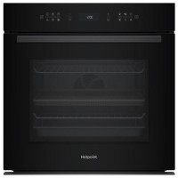 Refurbished Hotpoint Class 6 ActiveMultiflow HOI68CT0SBUK Electric Single Fan Oven with Air Fry and GentleSteam Cooking - Black