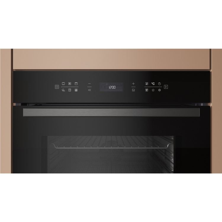 Refurbished Hotpoint Class 6 ActiveMultiflow HOI68CT0SBUK Electric Single Fan Oven with Air Fry and GentleSteam Cooking - Black