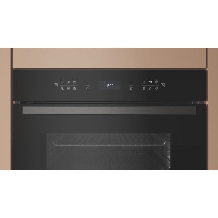 Hotpoint Class 6 Electric Fan Assisted Single Oven with Air Fry and GentleSteam Cooking - Black