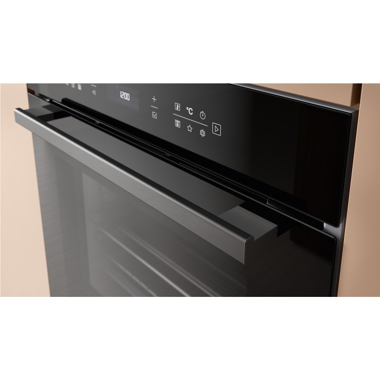 Refurbished Hotpoint Class 6 ActiveMultiflow HOI68CT0SBUK Electric Single Fan Oven with Air Fry and GentleSteam Cooking - Black