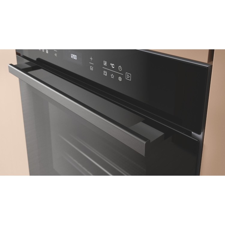Refurbished Hotpoint Class 6 ActiveMultiflow HOI68PT1SBUK Electric Single Fan Oven with Air Fry and DualClean- Black