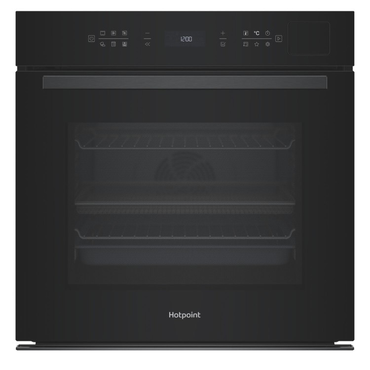 Hotpoint Class 6 Electric Fan Assisted Single Oven with Air Fry and ActiveSteam Cooking - Black