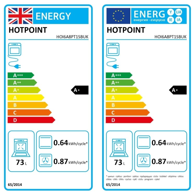 Hotpoint Class 6 HOI6A8PT1SBUK Electric Fan Assisted Single Oven with Air