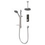 Triton HOME Digital Mixer Shower All-in-One with Round Fixed Head & Slider Rail Kit High Pressure