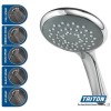 Triton HOME Digital Mixer Shower Pumped All-in-One with Round Fixed Head &amp; Slider Rail Kit Low Pressure Gravity