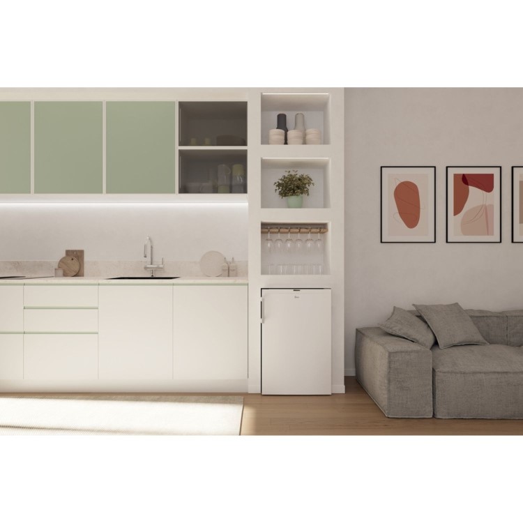 Hoover 129 Litre Under Counter Fridge - White