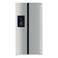 Hoover 556 Litre Side-by-Side American Fridge Freezer - Inox
