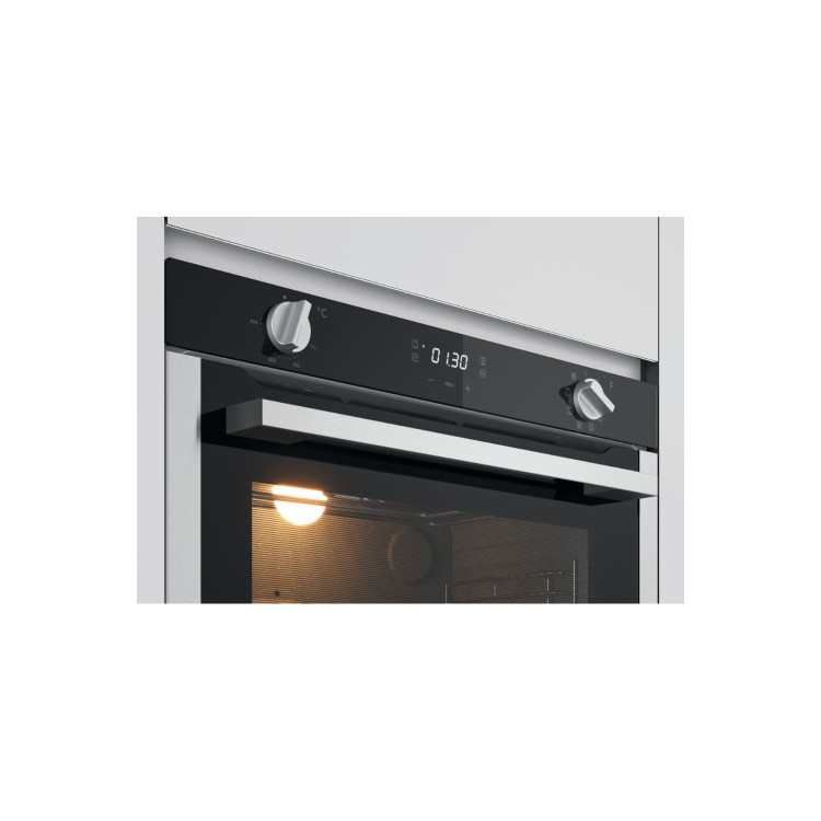 Refurbished Hoover HOXC3UB3358BI 60cm Single Built In Electric Oven with Catalytic Cleaning Black