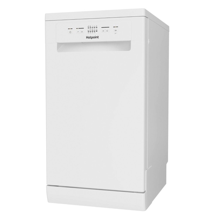 Refurbished Hotpoint Freestanding Slimline Dishwasher - White Quick wash Adjustable baskets