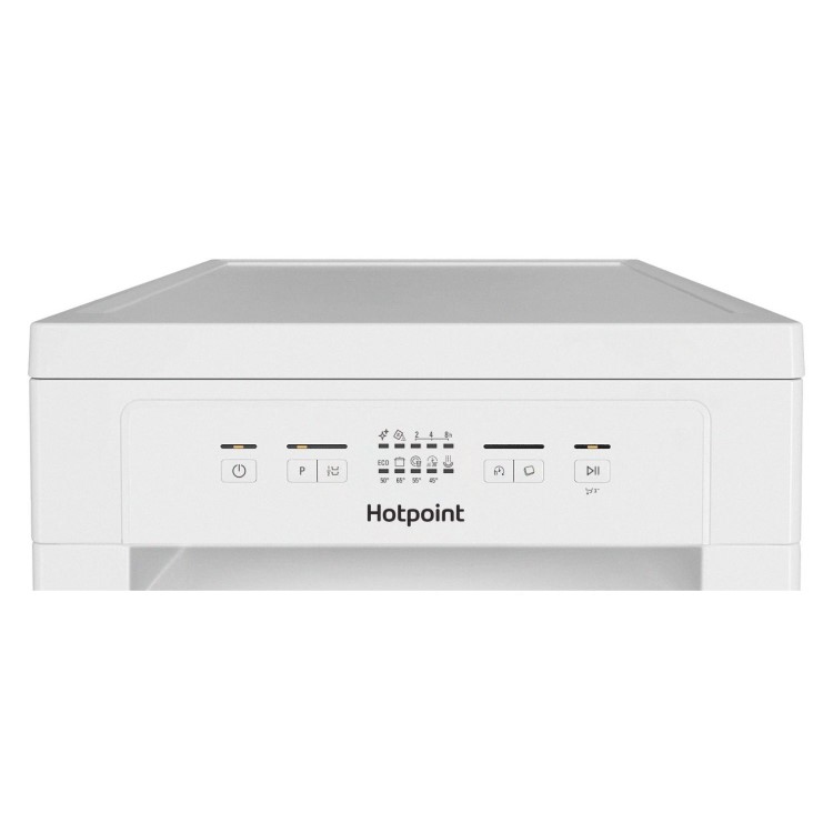 Refurbished Hotpoint Freestanding Slimline Dishwasher - White Quick wash Adjustable baskets