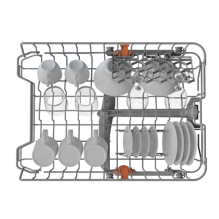 Refurbished Hotpoint Freestanding Slimline Dishwasher - White Quick wash Adjustable baskets