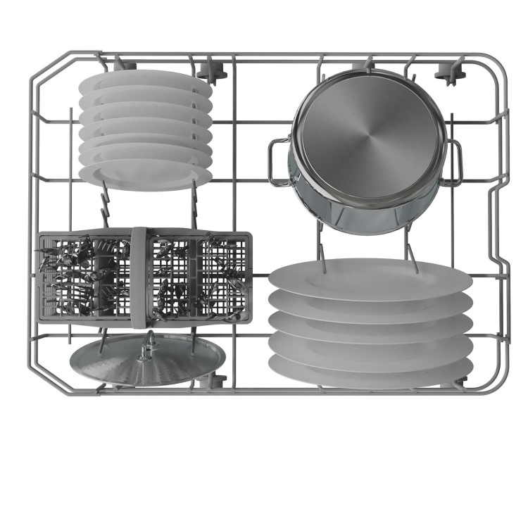 Hotpoint Integrated Slimline Dishwasher - Eco Black Control Panel