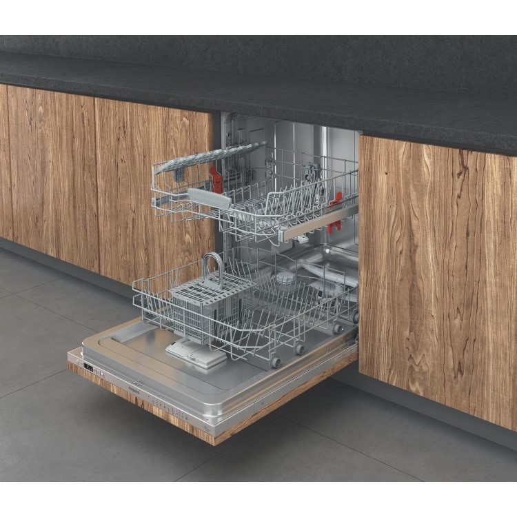 Hotpoint ActiveDry Integrated Dishwasher -  C-Rated Black Control Panel