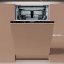 Refurbished Hotpoint Integrated Slimline Dishwasher - Black Eco Programme
