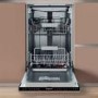 Refurbished Hotpoint Integrated Slimline Dishwasher - Black Eco Programme