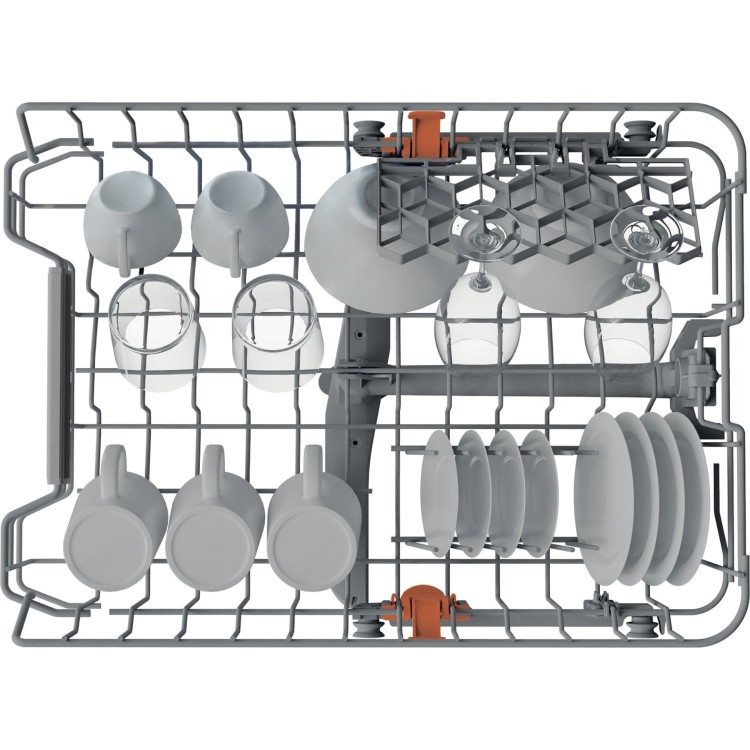 Refurbished Hotpoint Integrated Slimline Dishwasher - Black Eco Programme