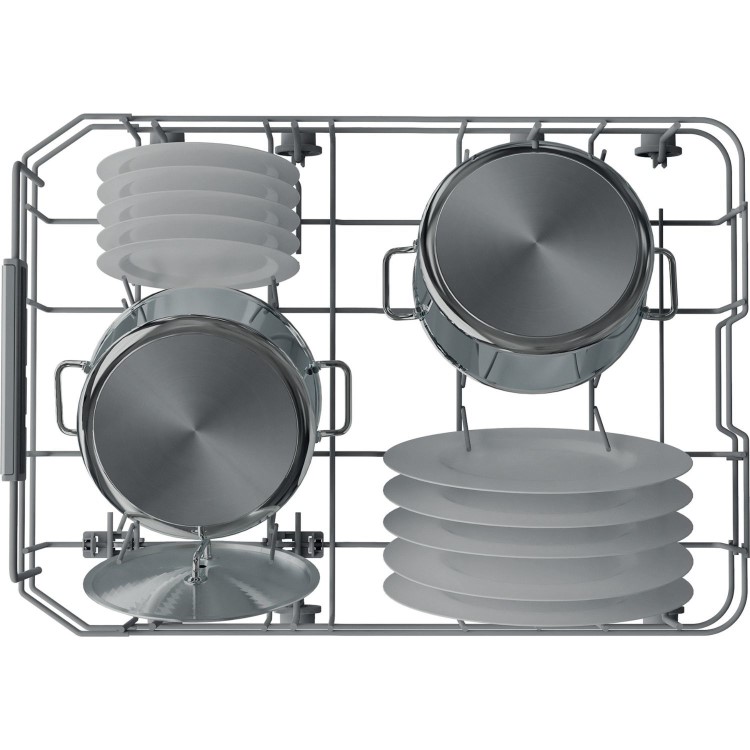 Refurbished Hotpoint Integrated Slimline Dishwasher - Black Eco Programme