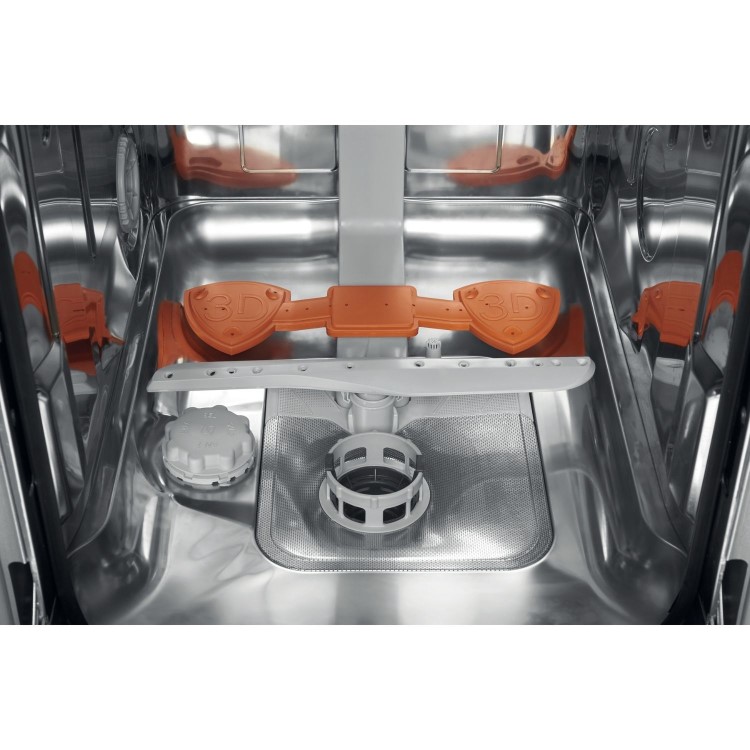 Refurbished Hotpoint Integrated Slimline Dishwasher - Black Eco Programme