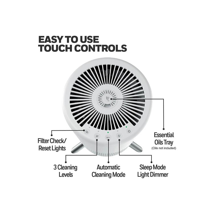 Honeywell HPA830WE Designer True HEPA Air Purifier with Aroma Diffuser