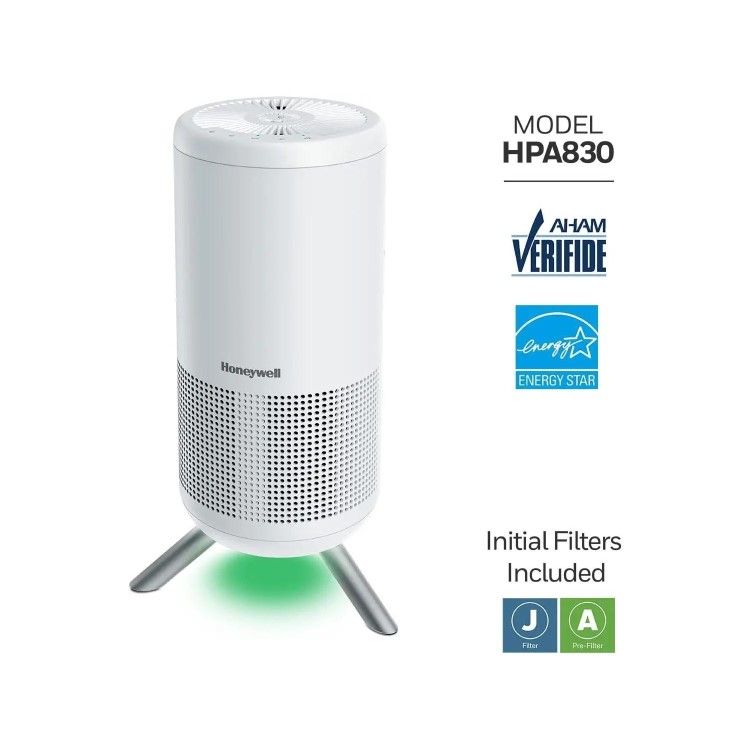 Honeywell HPA830WE Designer True HEPA Air Purifier with Aroma Diffuser