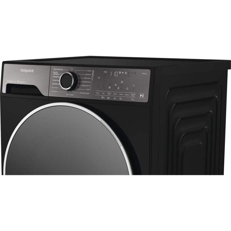 Refurbished Hotpoint FabricCare 9kg Wash 6kg Dry 1400rpm Washer Dryer - Black