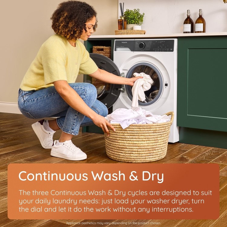 Hotpoint FabricCare 9kg Wash 6kg Dry 1400rpm Washer Dryer - White