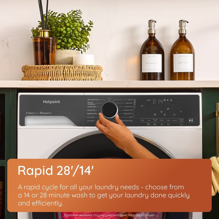 Hotpoint FabricCare 9kg Wash 6kg Dry 1400rpm Washer Dryer - White