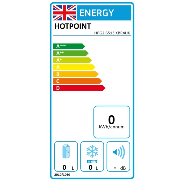 Hotpoint 510 Litre French Style American Fridge Freezer - Dark Inox