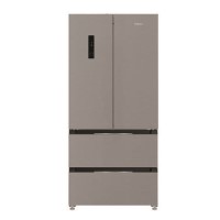 Hotpoint 510 Litre French Style American Fridge Freezer - Dark Inox