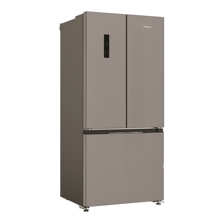 Hotpoint 510 Litre French Style American Fridge Freezer - Dark Inox