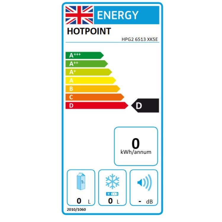 Hotpoint 510 Litre French Style American Fridge Freezer - Inox