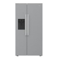 Hotpoint 578 Litre Side-By-Side American Fridge Freezer - Stainless Steel