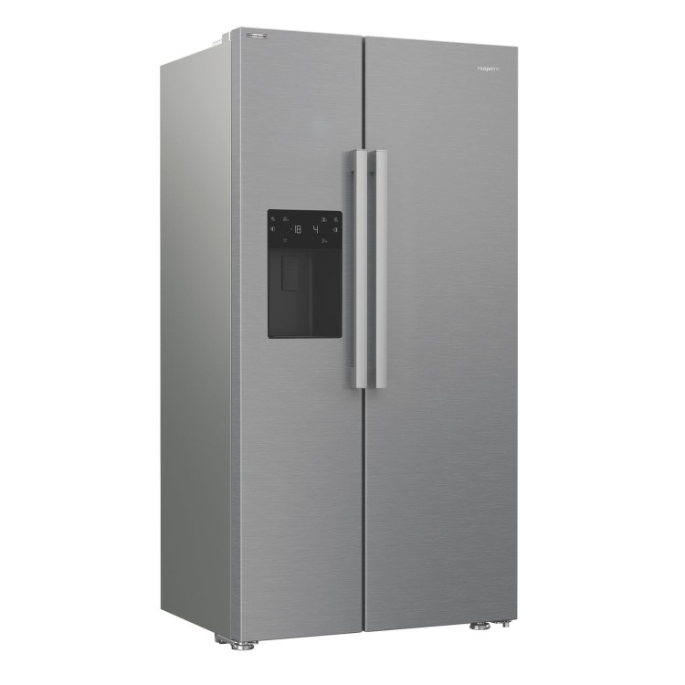 Hotpoint 578 Litre Side-By-Side American Fridge Freezer - Stainless Steel