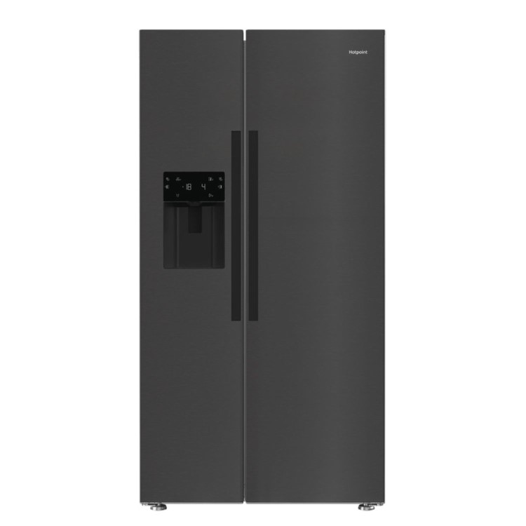 Hotpoint 571 Litre Side By Side American Fridge Freezer - Stainless Steel