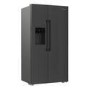 Hotpoint 571 Litre Side By Side American Fridge Freezer - Inox