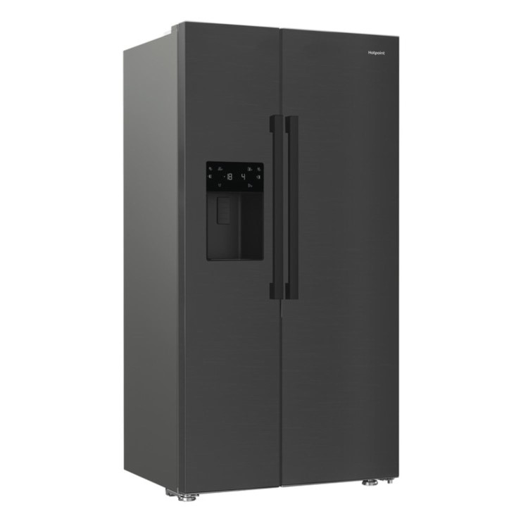 Hotpoint 571 Litre Side By Side American Fridge Freezer - Stainless Steel