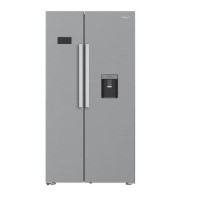 Refurbished Hotpoint HPG2 6583W XP4UK Dual No Frost American Fridge Freezer with FreshShield - Stainless Steel