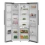 Hotpoint 588 Litre Side-By-Side American Fridge Freezer - Stainless Steel