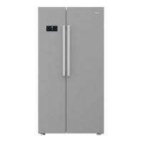Hotpoint 593 Litre Side-By-Side American Fridge Freezer - Stainless Steel