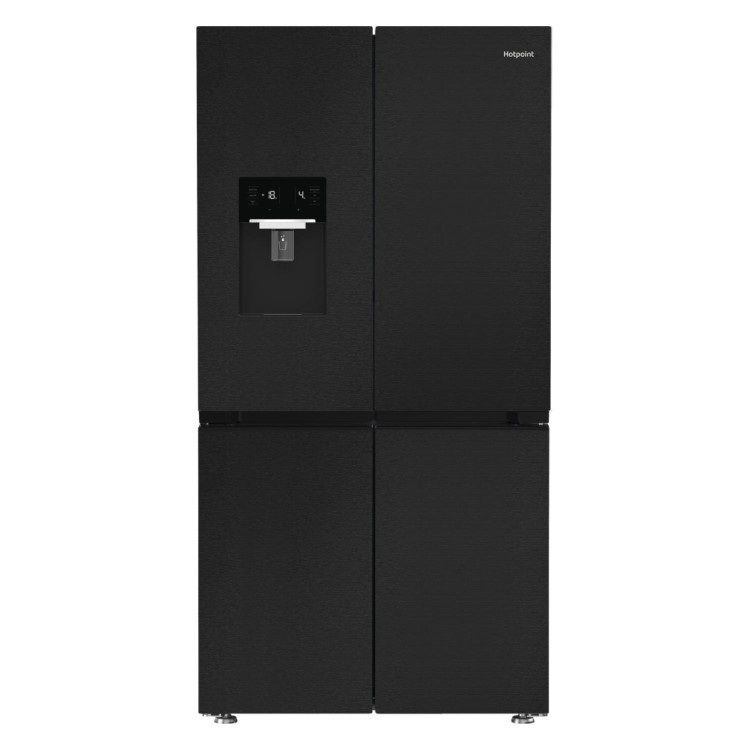 Hotpoint 565 Litre Four Door American Fridge Freezer - Dark Inox