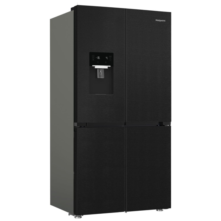 Hotpoint 565 Litre Four Door American Fridge Freezer - Dark Inox